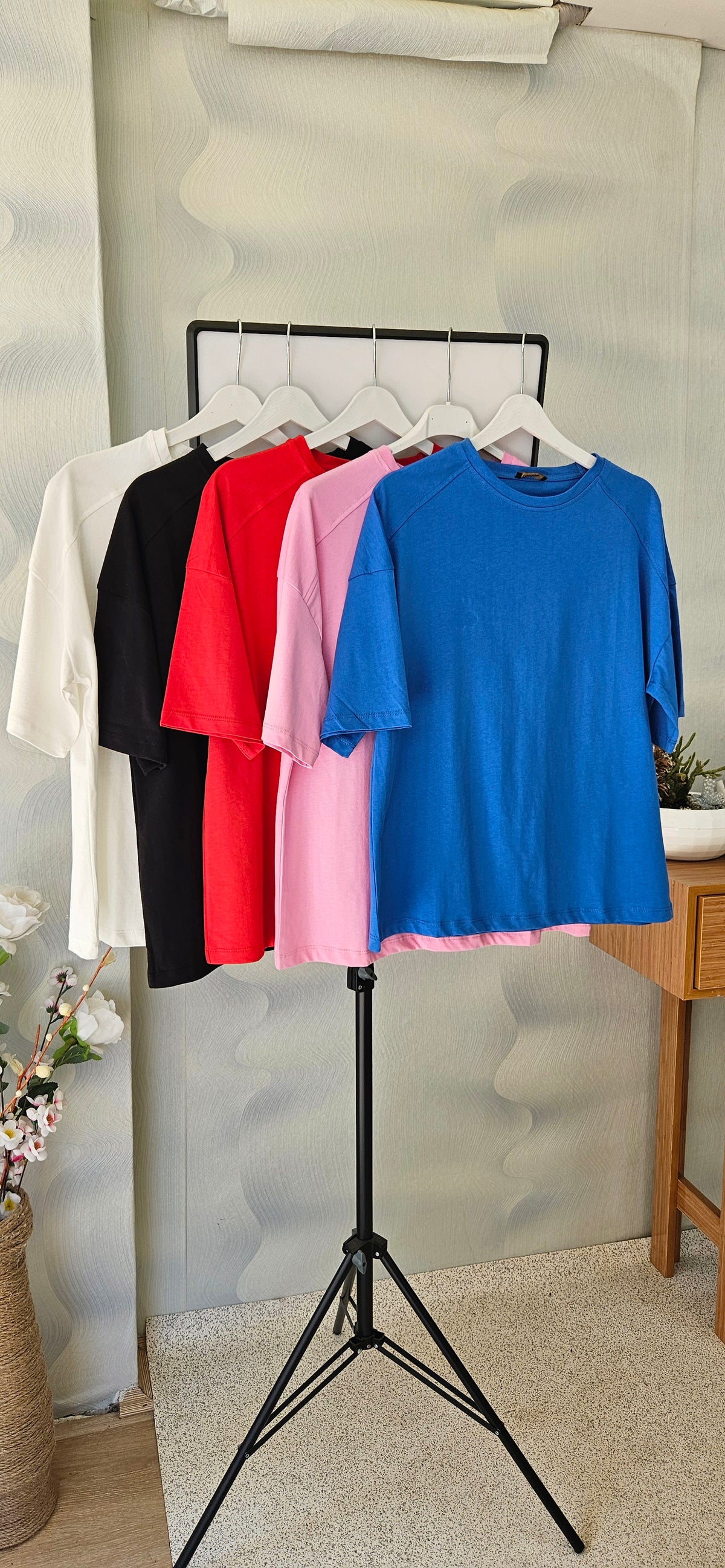 Yarım Kol Ekru Basic Tshirt