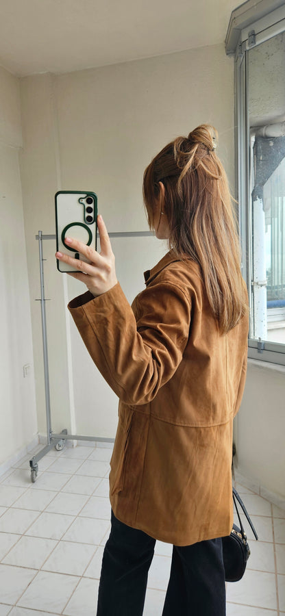 Astarlı Camel Nubuk Ceket