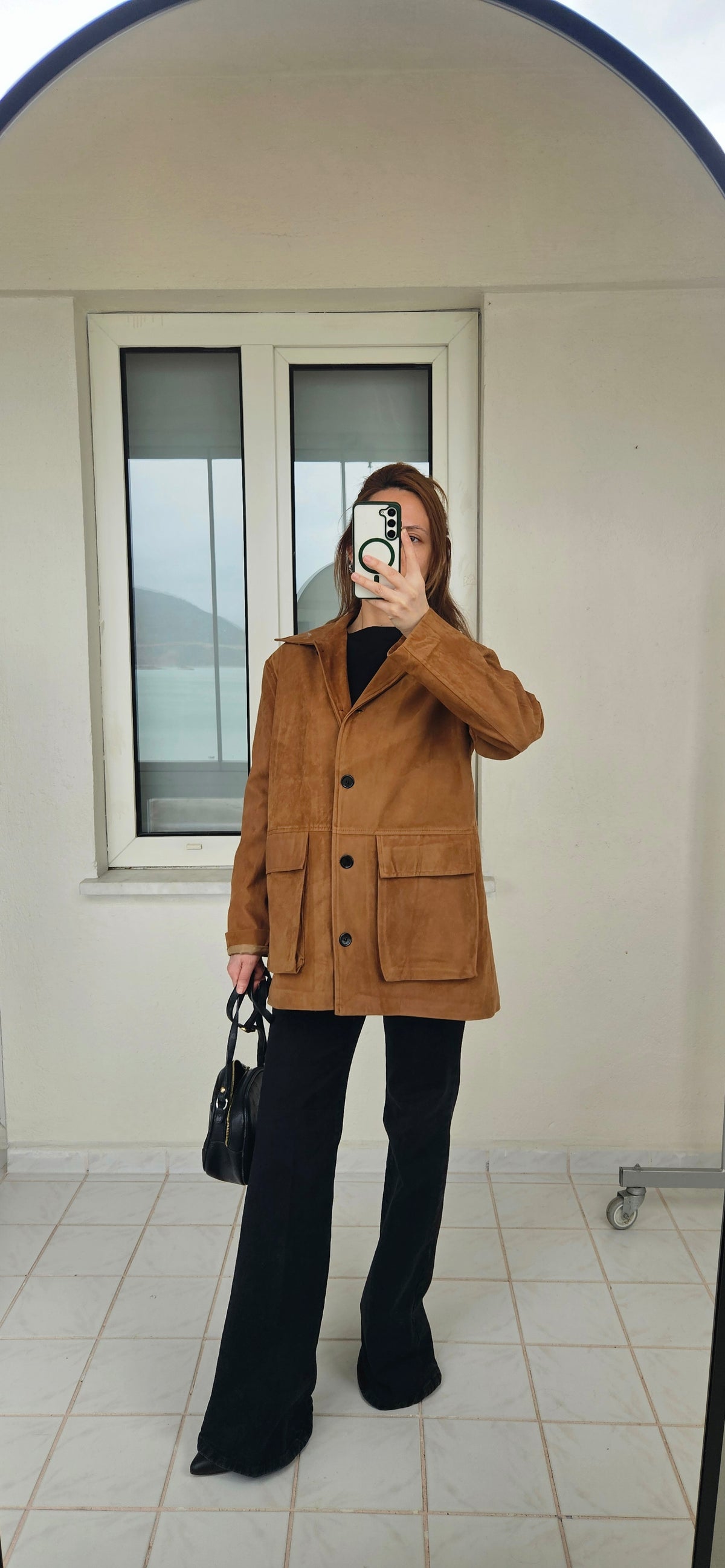 Astarlı Camel Nubuk Ceket