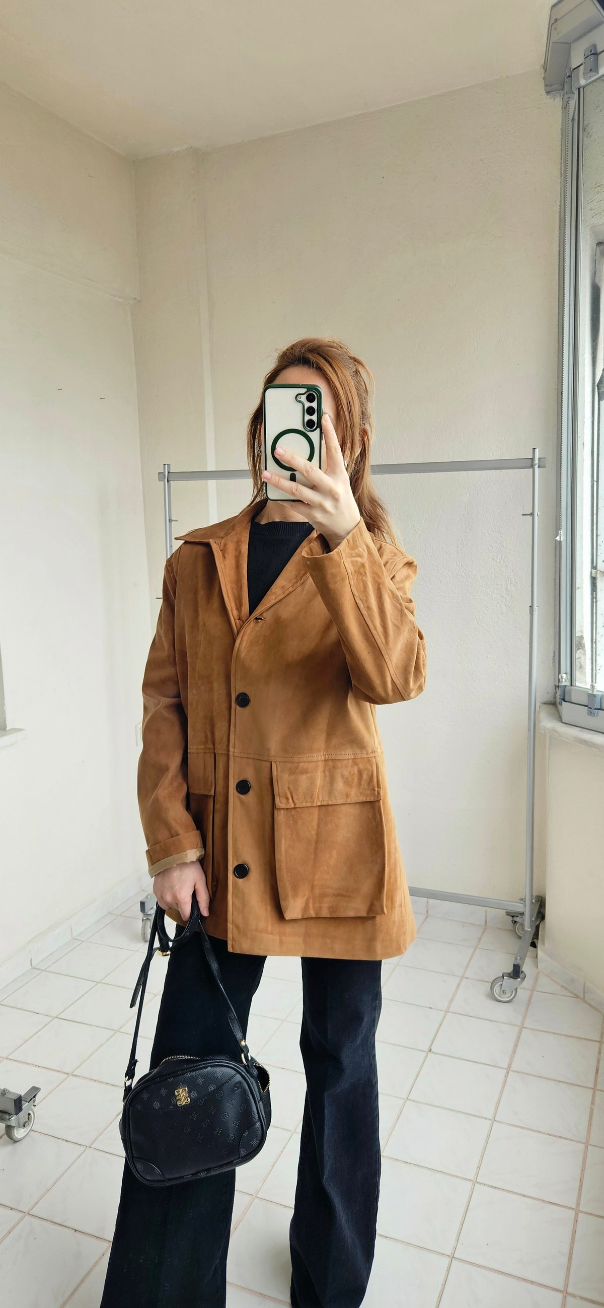 Astarlı Camel Nubuk Ceket